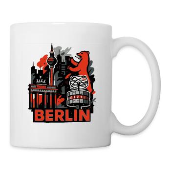 Berlin Skyline Bear - Mug blanc - blanc - Droite