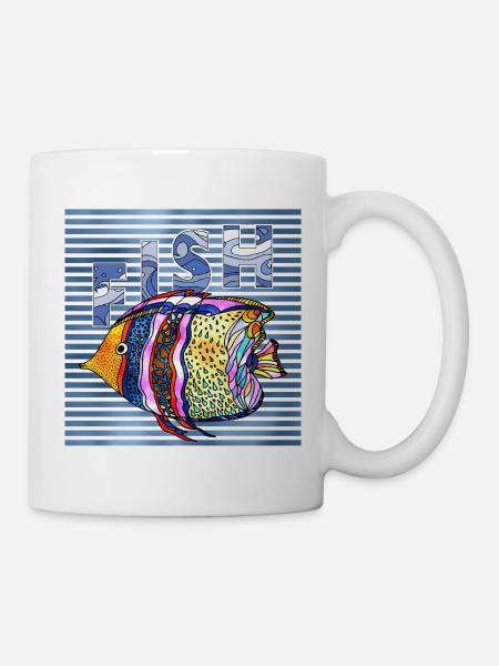 Fisch - Tasse - Weiß