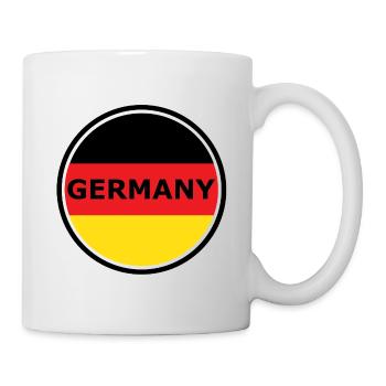 Germany Flag Halbkreis Grafik - Tasse - Weiß - Rechts