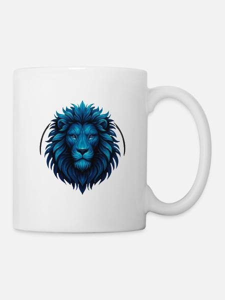 Yilmex Lion T-Shirt – Stärke & Mindset - Tasse - Weiß