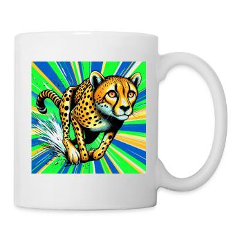 Gepard - Tasse - Weiß - Rechts