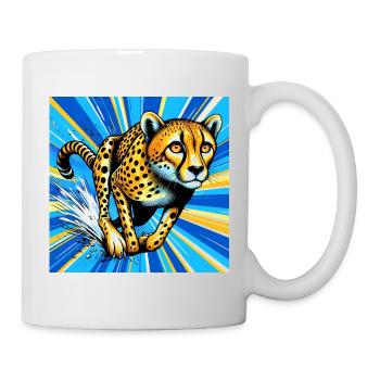 Gepard - Tasse - Weiß - Rechts