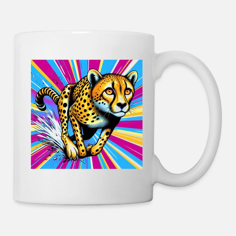 guépard - Mug blanc - blanc