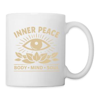Inner Peace Body Mind Soul Auge - Tasse - Weiß - Rechts