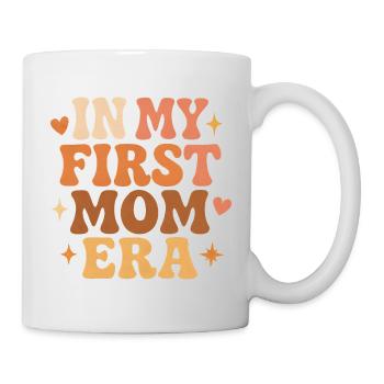 First Mother's Day Mom Gift Idea Family Groovy - Mug - white - Right