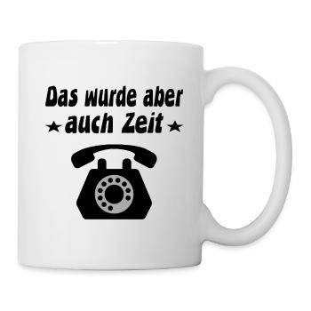 Telefon - Tasse - Weiß - Rechts
