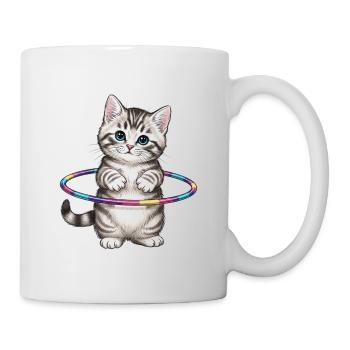 Cute Kitten Design Kawaii Sport Fun - Mug - white - Right