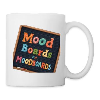 Mood Boards Colorful Typography - Mug - white - Right