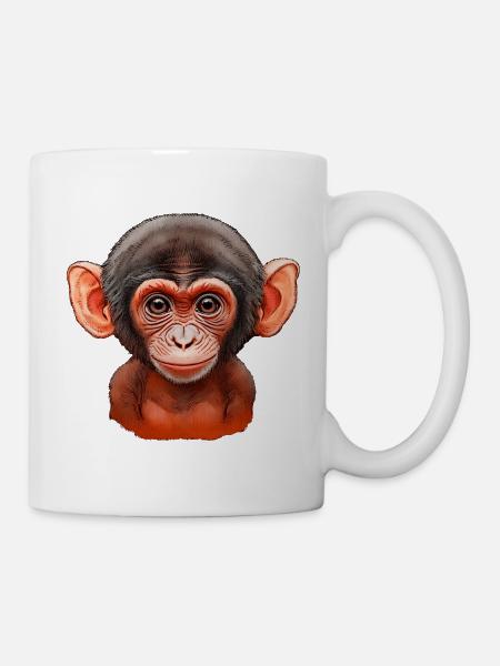 Süßer JungAffe Charm - Tasse - Weiß