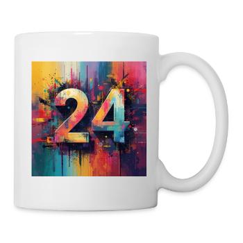 Abstrait coloré 24 - Mug blanc - blanc - Droite