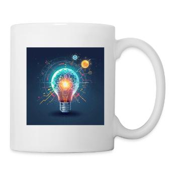 Innovation der Neon-Gehirnlampe - Tasse - Weiß - Rechts