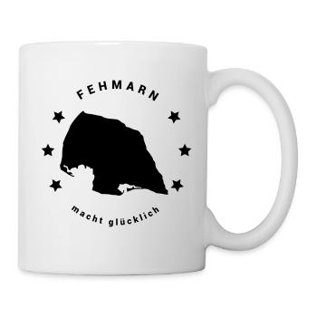 Fehmarn - Insel Ostsee Maritim Nordsee Meer - Tasse - Weiß - Rechts