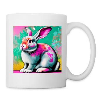 lapin - Mug blanc - blanc - Droite