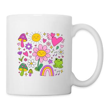 Cute Y2K Flower | colorful flowers - Mug - white - Right