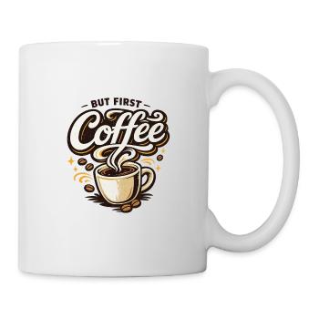 Exemple du café d’abord - Coffee Lovers - Mug blanc - blanc - Droite