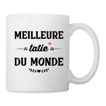  Meilleure tatie du monde Cadeau Annivers  - Mug blanc - blanc - Droite
