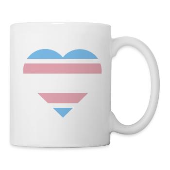 Pride Flag Heart · Transgender - Mug - white - Right