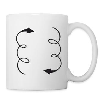 Flèches de circulation - Mug blanc - blanc - Droite