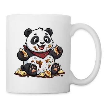 Cute Panda with Tortellini Chaos - Mug - white - Right