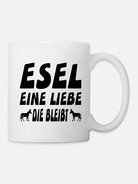 Esel - Tasse - Weiß