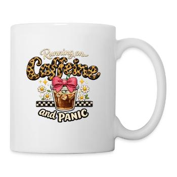 Look de léopard paniqué au café - Mug blanc - blanc - Droite