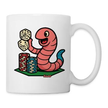 Krabbe am Würfelglück - Tasse - Weiß - Rechts