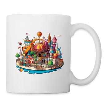 Colourful leisure island - Mug - white - Right