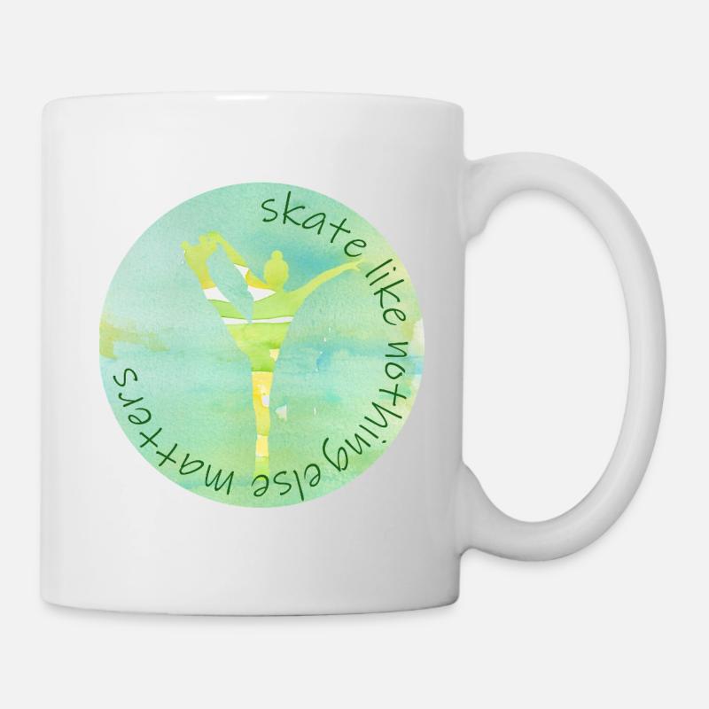 skate like nothing else matters - Tasse - Weiß