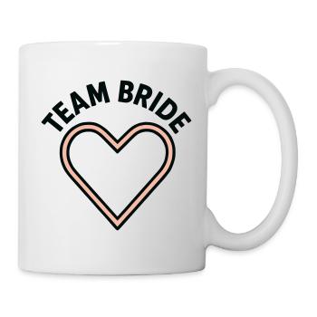 Team Mariée Cœur Rose EVJF Mariage - Mug blanc - blanc - Droite