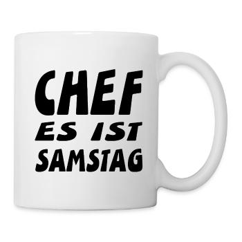 Chef - Tasse - Weiß - Rechts
