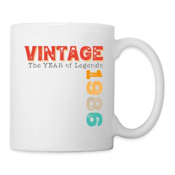 Millésime 1986 - Mug blanc - blanc - Droite