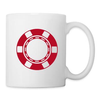 Pièce de casino - Mug blanc - blanc - Droite
