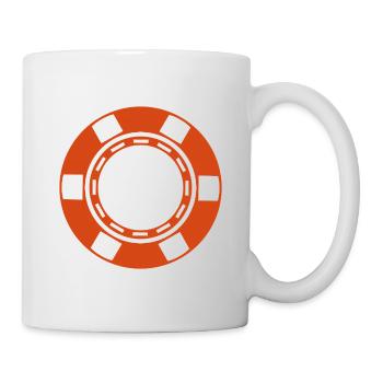 Pièce de casino - Mug blanc - blanc - Droite