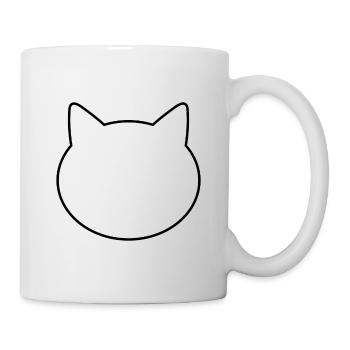Cat head - Mug - white - Right