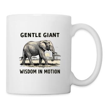 éléphant - Mug blanc - blanc - Droite