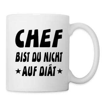 Chef - Tasse - Weiß - Rechts