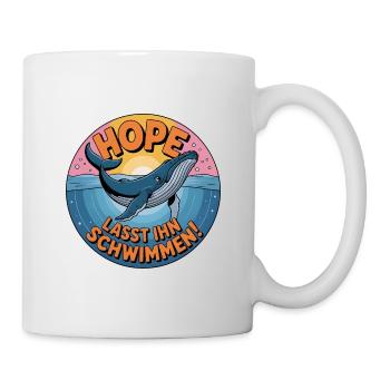 Hope/ Timmy der Wal in der Ostsee - Tasse - Weiß - Rechts
