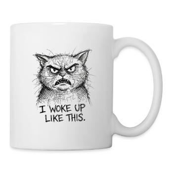 Furious Cat Scribble - Mug - white - Right