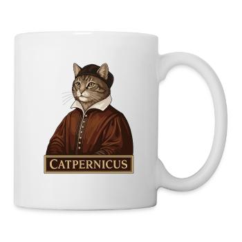 Catpernicus  Nicolaus Copernicus Astronomer Cat - Mug - white - Right