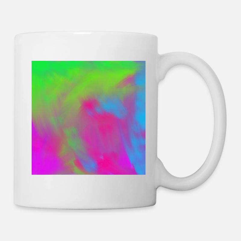 Explosion de gradient de colorant néon vif - Mug blanc - blanc