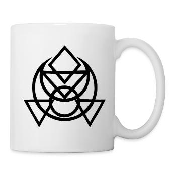 Symbole ésotérique égyptien noir - Mug blanc - blanc - Droite