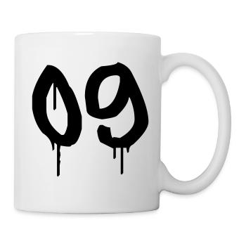 Number 09 Urban Graffiti Style - Mug - white - Right