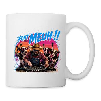 Mes collègues font meuh humour éleveur de vaches - Mug blanc - blanc - Droite