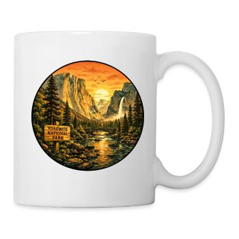 Parc national de Yosemite, Sunset, Californie - Mug blanc - blanc - Droite
