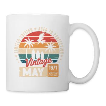 Besonderes Jubiläum mit diesem Entwurf Mai 1971 - Tasse - Weiß - Rechts
