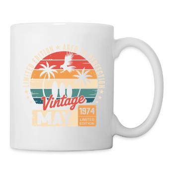 Besonderes Jubiläum mit diesem Entwurf Mai 1974 - Tasse - Weiß - Rechts