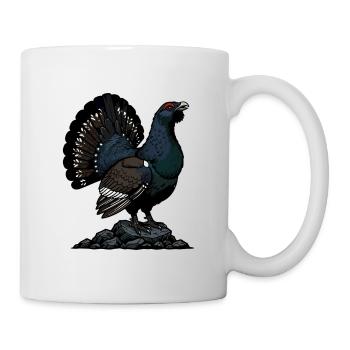 Majestätisches Auer, Wildnis, Berg - Tasse - Weiß - Rechts