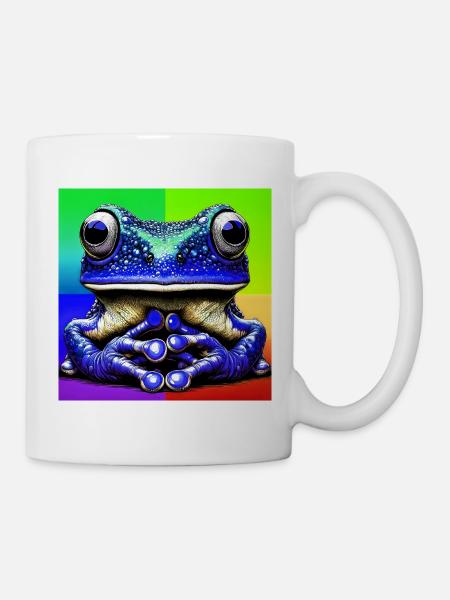 Frosch - Tasse - Weiß