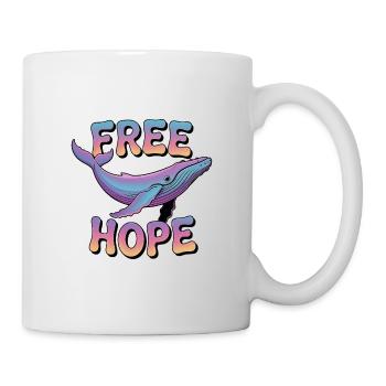 FREE HOPE :: Hope / Timmy la baleine dans la mer Baltique - Mug blanc - blanc - Droite