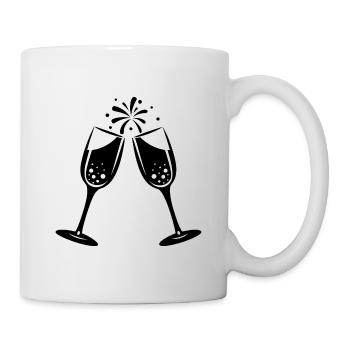 Toaste - Tasse - Weiß - Rechts
